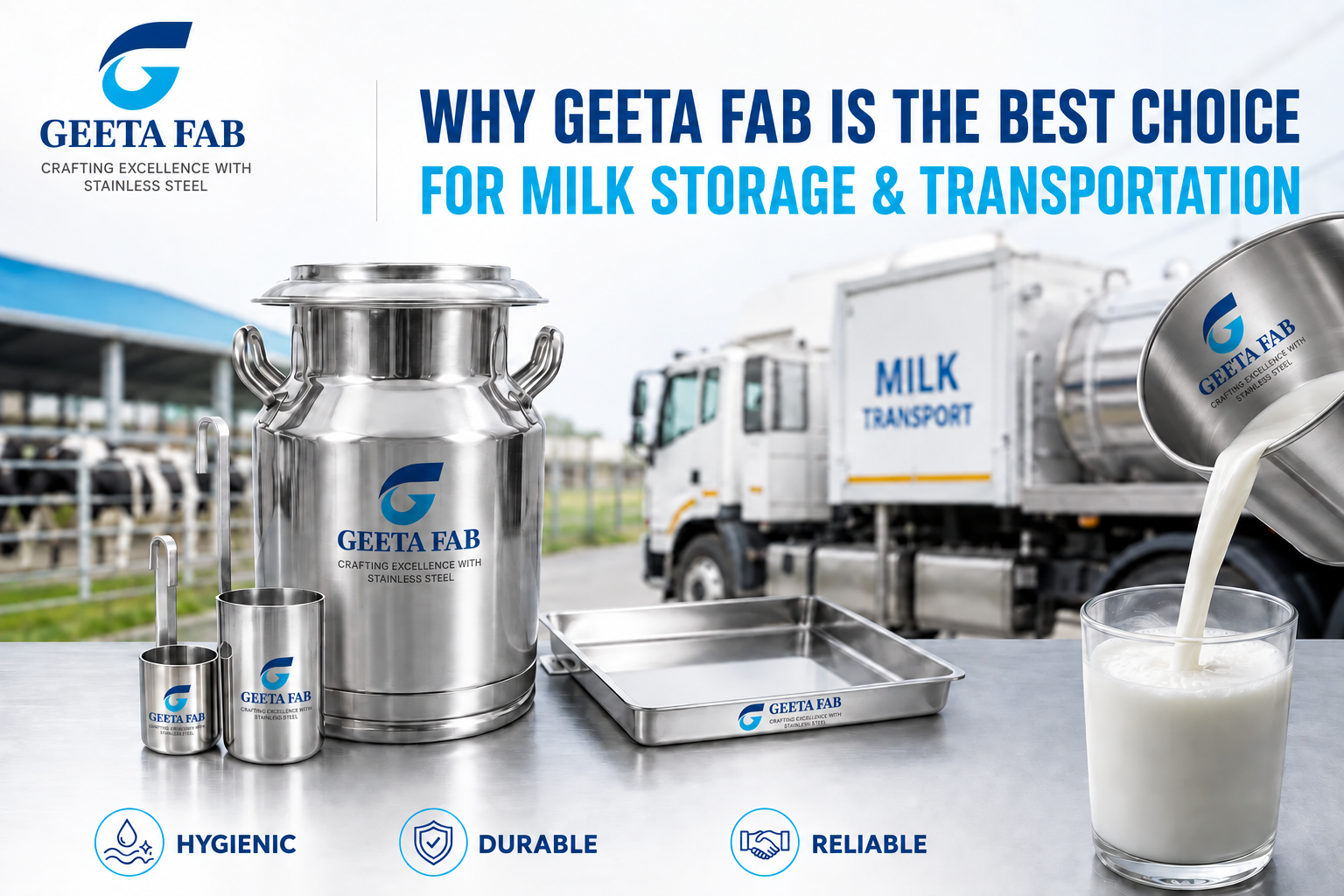 Why Geeta Fab Is Best Choice for Milk Storage and Transportation