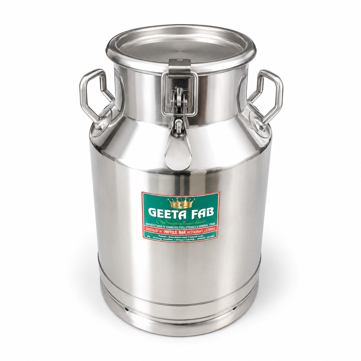 Stainless Steel Locking Milk Can